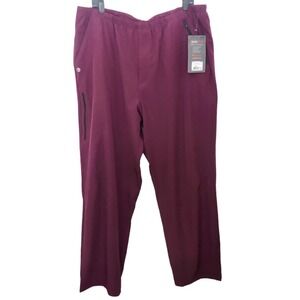 BARCO ONE Mens NEW SCRUBS Uniform PANTS 2XLS Arctech Wine Joggers NWT Purple